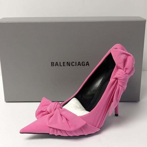 Balenciaga Knife Knot Pumps, Bright Pink, Women's 7 (EU 37) - Picture 5 of 10